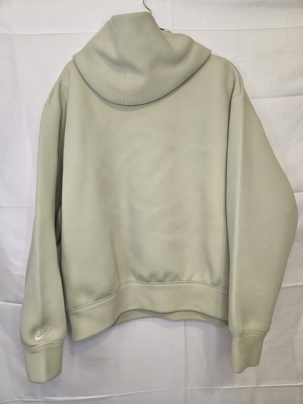 Nike Tech Fleece Reimagined Oversized Hoodie Sage Green Heavyweight - Picture 4 of 7